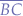 $\overline{BC}$