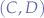$(C,D)$