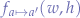 $f_{a \mapsto a'}(w,h)$