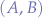 $(A,B)$