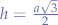 $h=\frac{a\sqrt{3}}{2}$