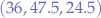 Math $(36,47.5,24.5)$